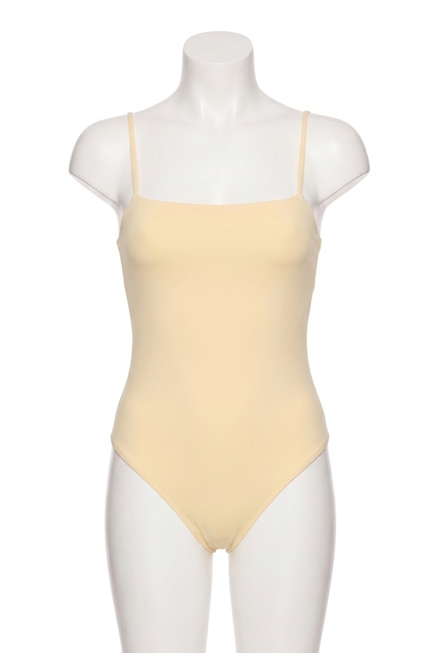 NEW SUSANA MONACO string bodysuit in whipped cream